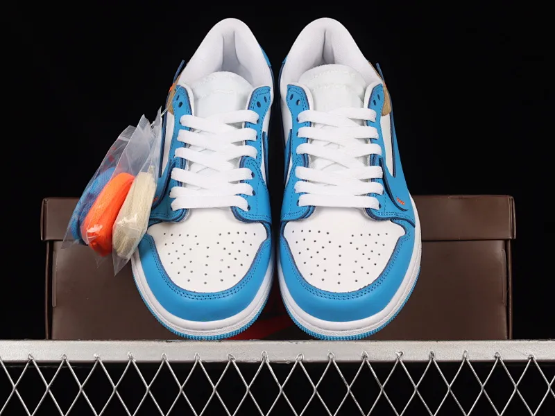 All categories Air Jordan Jordan series basketball shoes Air Jordan 1 Low Air Jordan 1 Low AJ1 Joe 1 white and blue low-top casual sneakers CZ0790-148